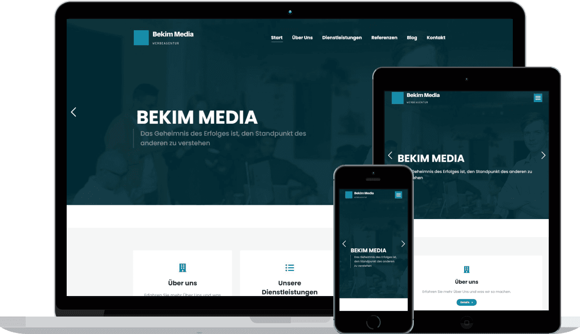 Projektansicht: Bekim Media Redesign 2020