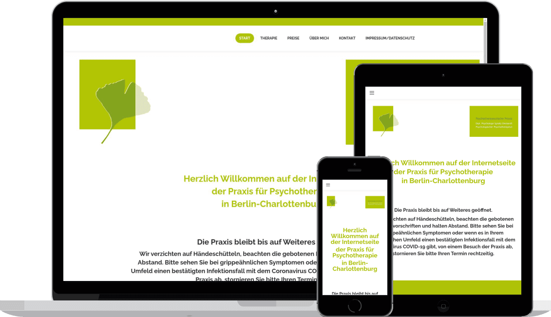 Projektansicht: Ignatz Deckardt Psychotherapie Berlin Charlottenburg